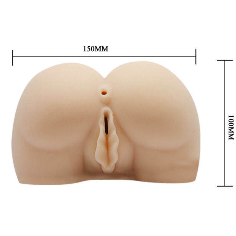 BAILE realistisk vagina och anus med vibration