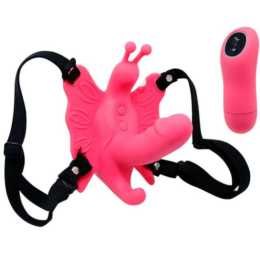 BAILE fjärrstyrd fjärilsharnes med vibrator