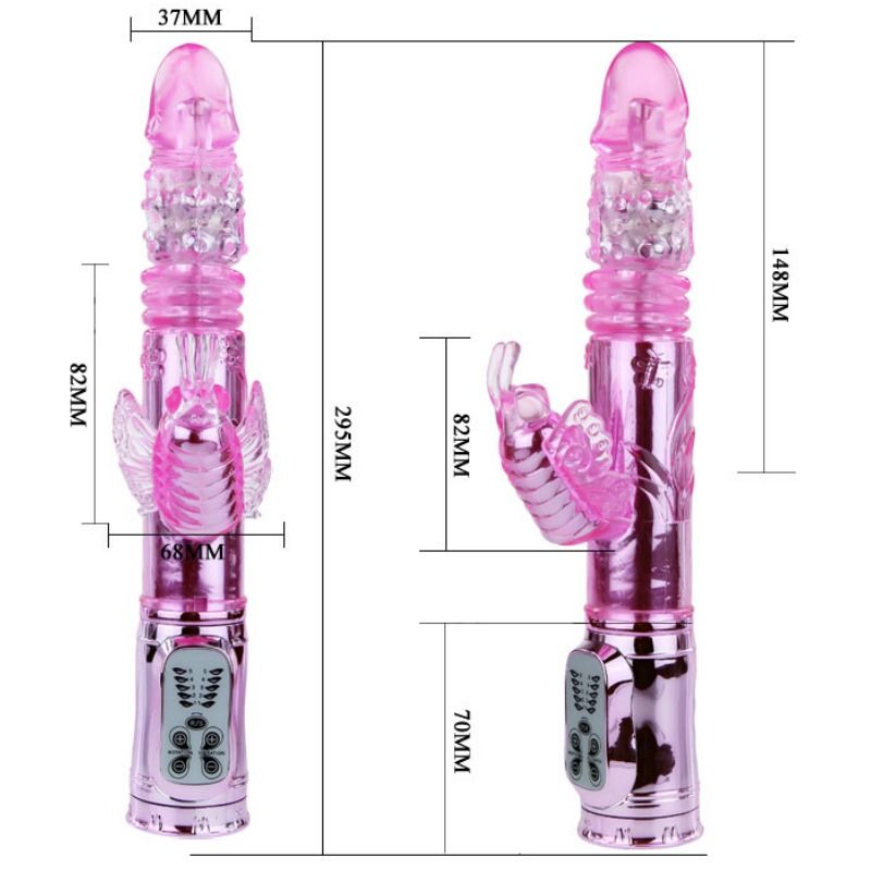 BAILE Rabbit Throbbing butterfly vibrator