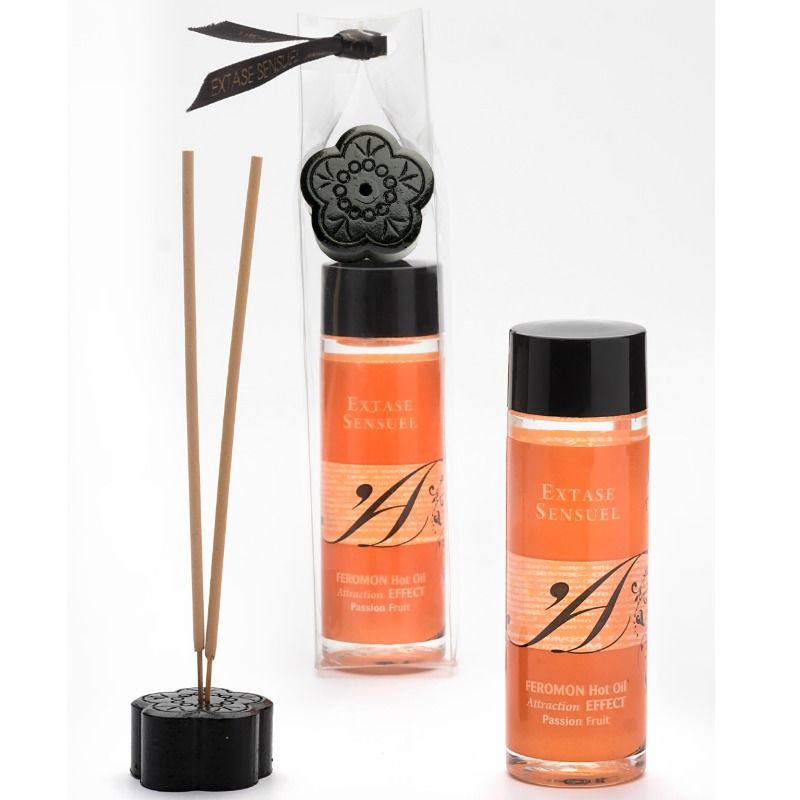 EXTASE SENSUAL värmande massageolja med feromoner 100 ml