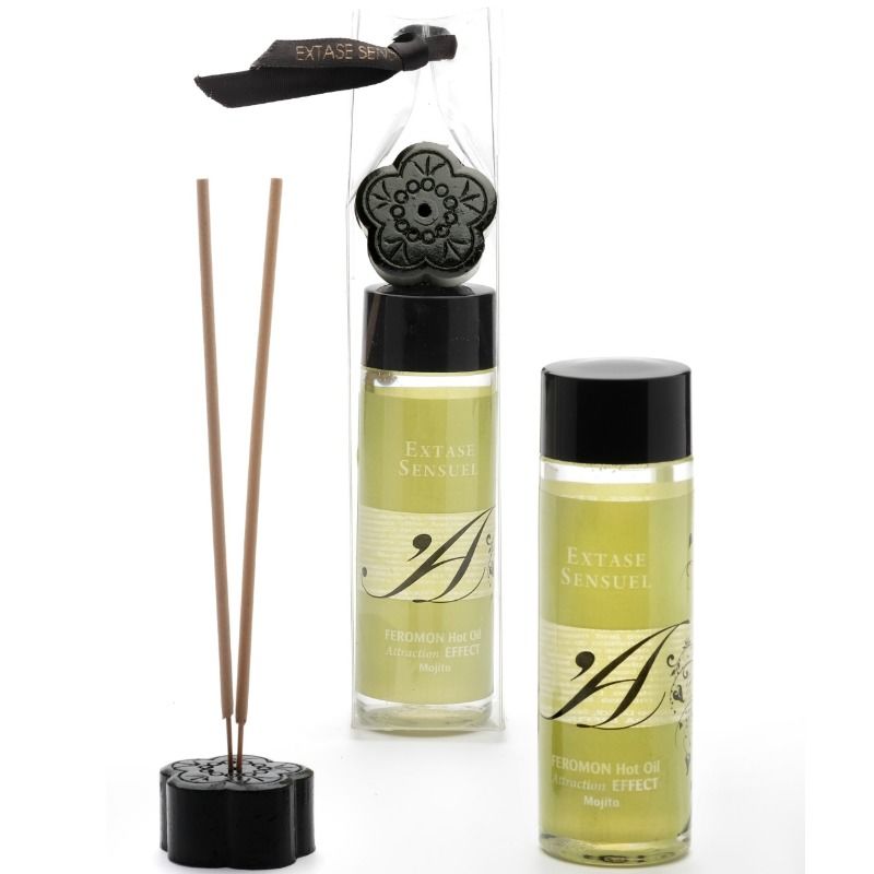 EXTASE SENSUAL värmande massageolja med feromoner 100 ml