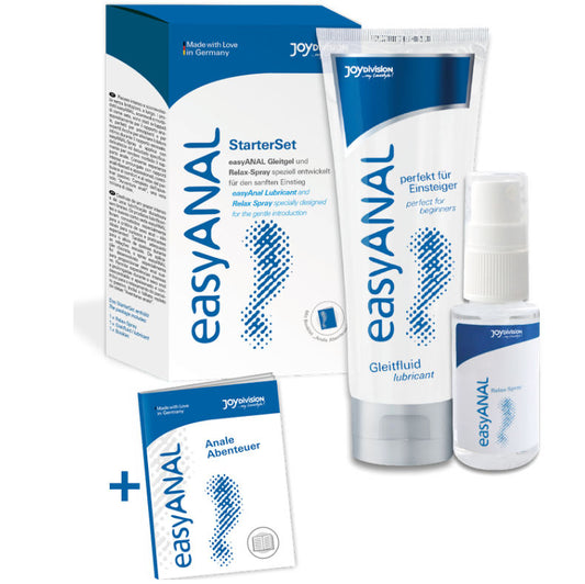 JOYDIVISION EASYANAL starter set med lubrikant och relax spray