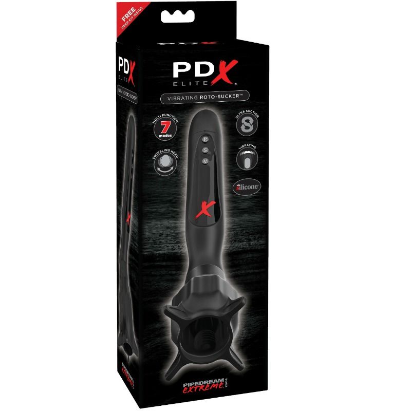 PDX ELITE vibrerande stimulator med sugfunktion