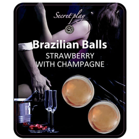 SECRETPLAY jordgubb och champagne brasilianska bollar set