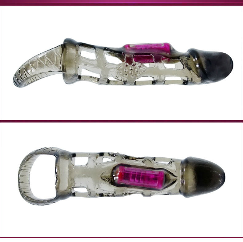 BAILE - PENIS EXTENSION SLEEVE MED VIBRATION OCH STRAP 13.5 CM