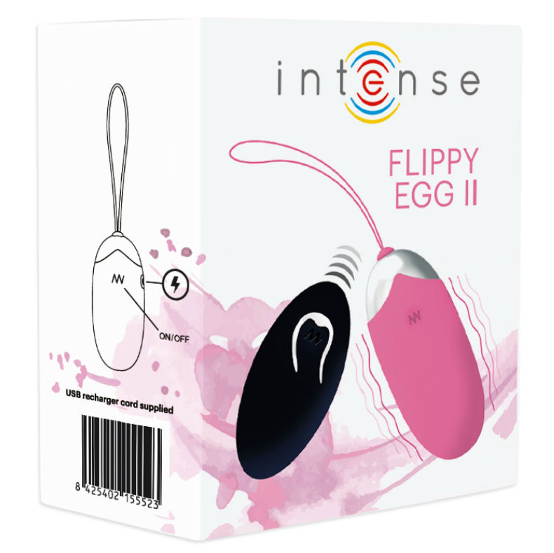 INTENSE Flippy II Vibrerande Ägg med Fjärrkontroll Rosa