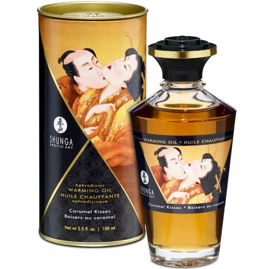 Shunga massageolja med värmeeffekt karamell 100 ml