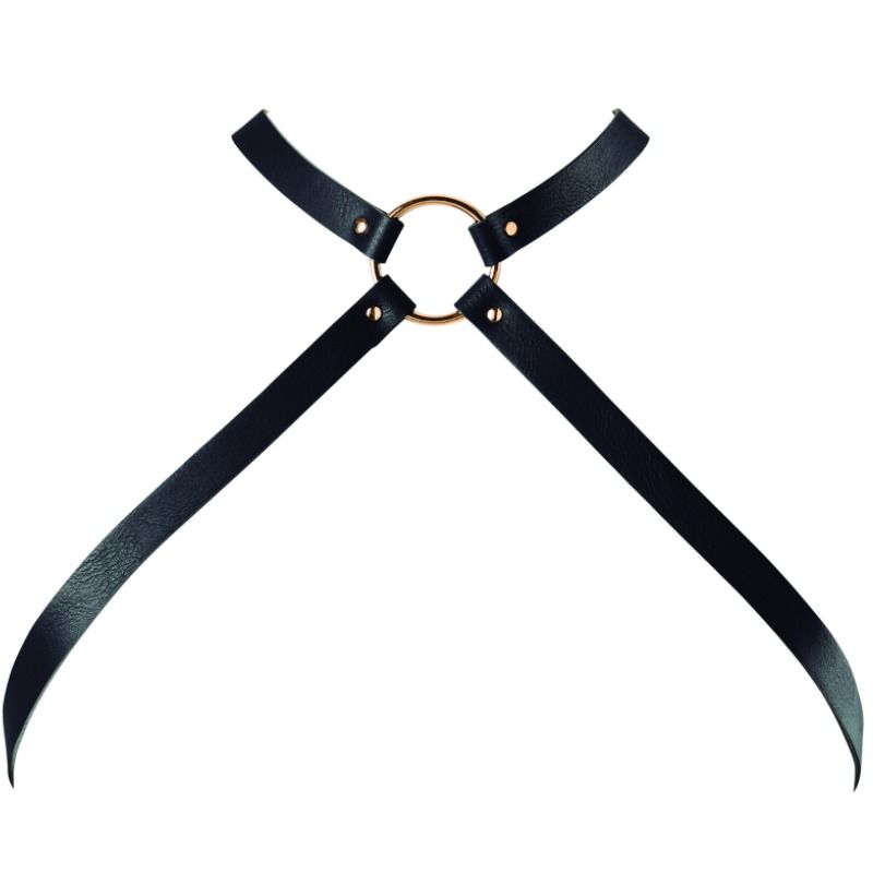 BIJOUX - INDISCRETS MAZE CROSSED set HARNESS BLACK