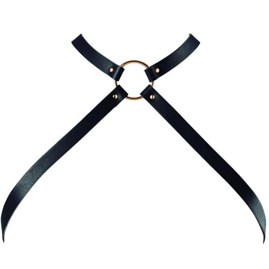 BIJOUX - INDISCRETS MAZE CROSSED set HARNESS BLACK