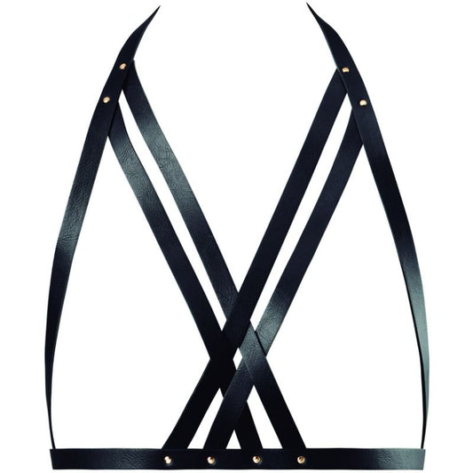BIJOUX INDISCRETS MAZE - HALTER BRA HARNESS SVART