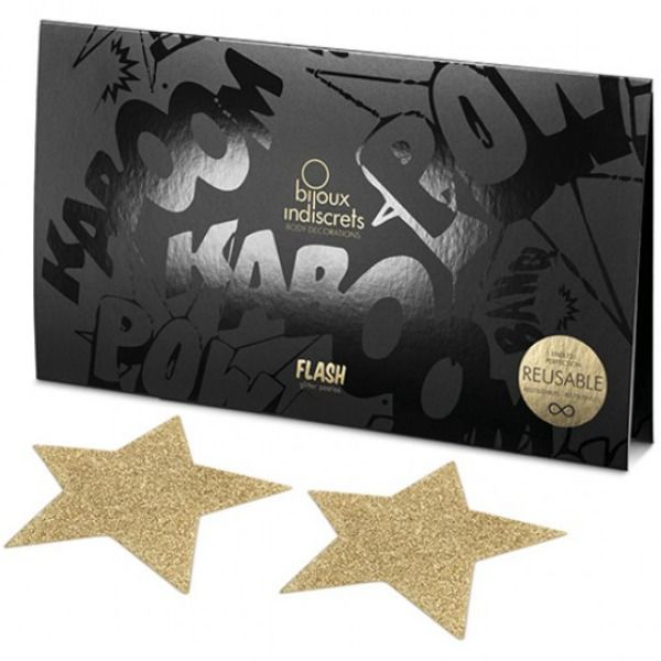 BIJOUX FLASH Golden Star Nipple Covers