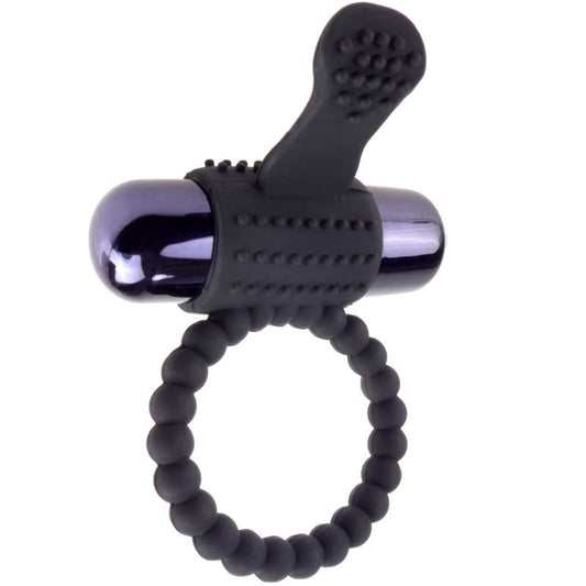 FANTASY C-RINGZ svart silikon vibrerande ring