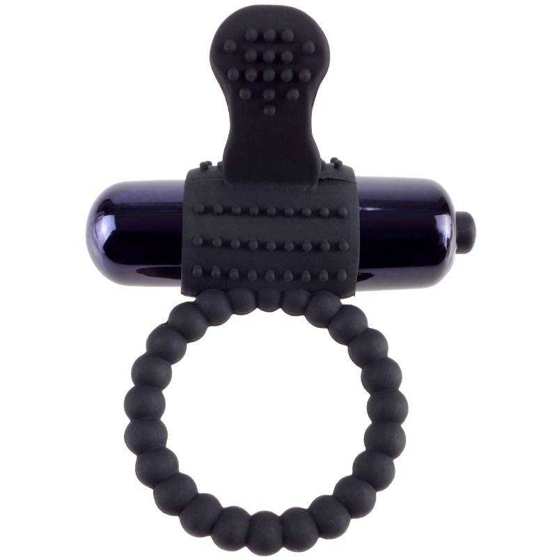 FANTASY C-RINGZ svart silikon vibrerande ring