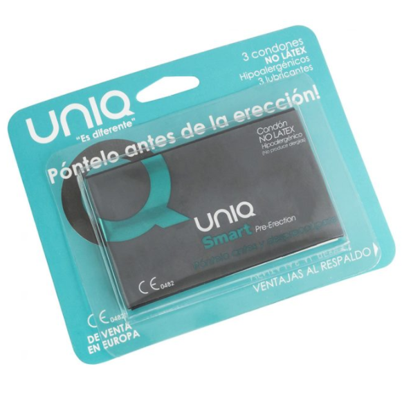 UNIQ latexfria pre-erektionkondomer 3 enheter