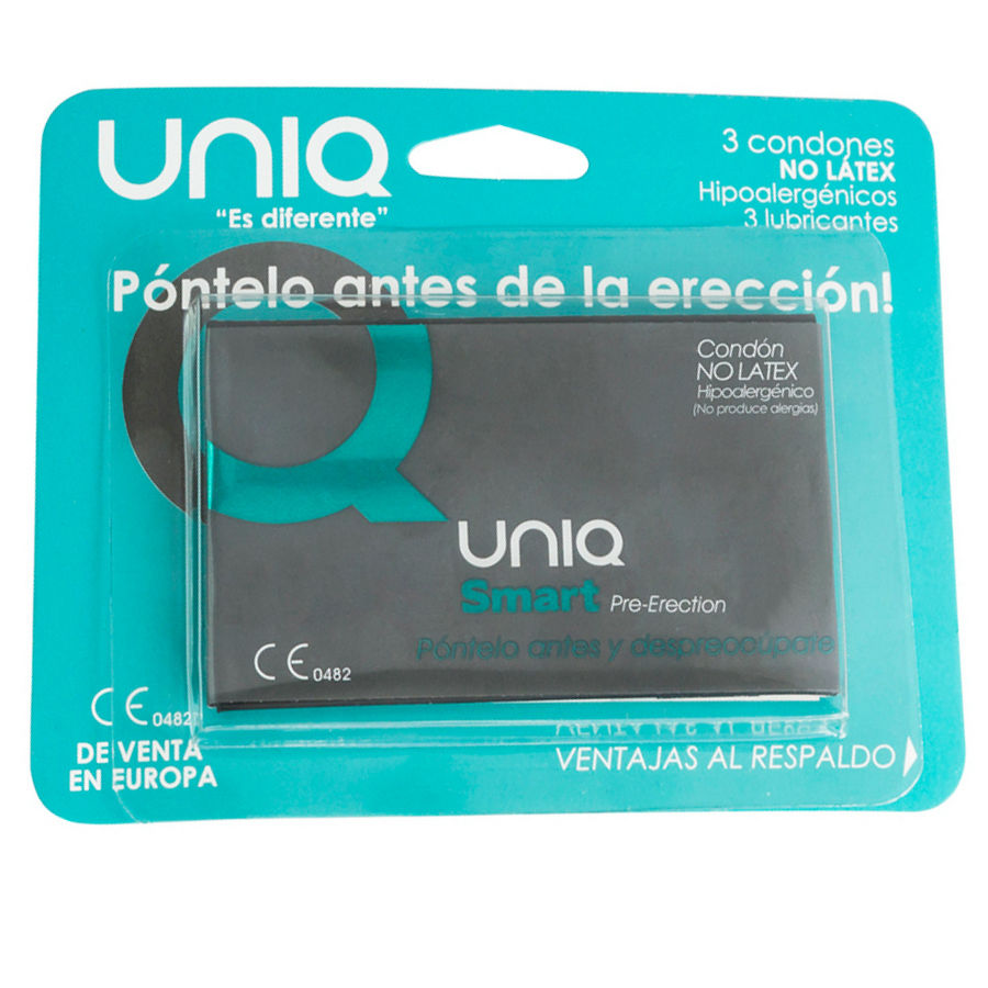 UNIQ latexfria pre-erektionkondomer 3 enheter