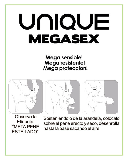 UNIQ - MEGASEX LATEXFRIA SENSITIVE KONDOMER 3 ST