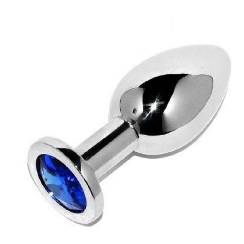 METAL HARD analplugg diamant blå liten 5.71 cm