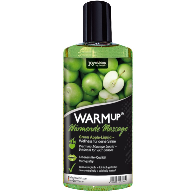 JOYDIVISION WARMUP Grön Äpple Massageolja 150 ml