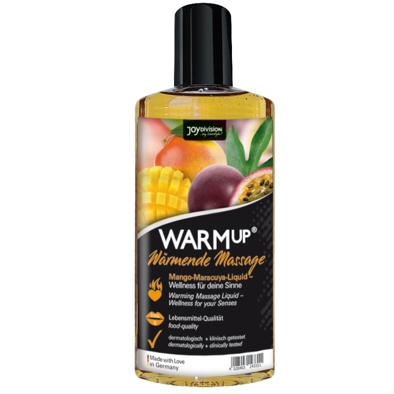 JOYDIVISION WARMUP massageolja med mango och maracuya 150 ml