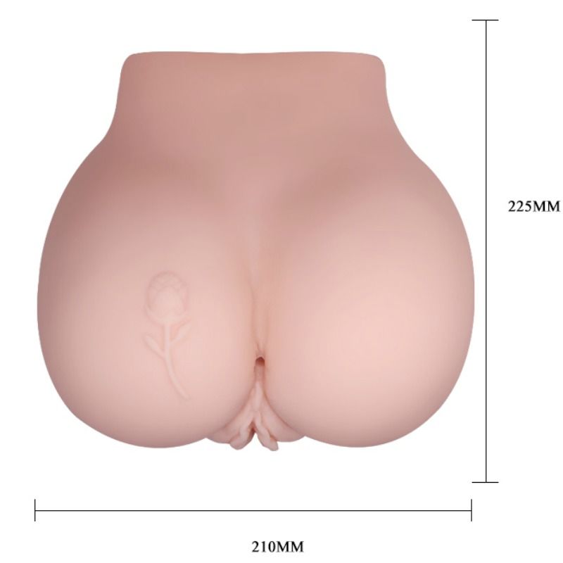 CRAZY BULL - VAGINA OCH ANUS MED REALISTISK TATUERING OCH VIBRATION