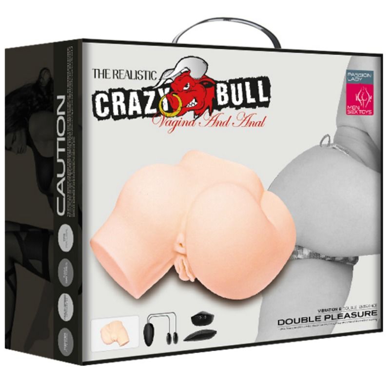CRAZY BULL - RUMP MED REALISTISK VAGINA OCH ANUS OCH VIBRATION