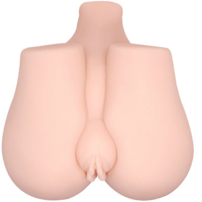 Realistisk vagina och anus med vibration från CRAZY BULL