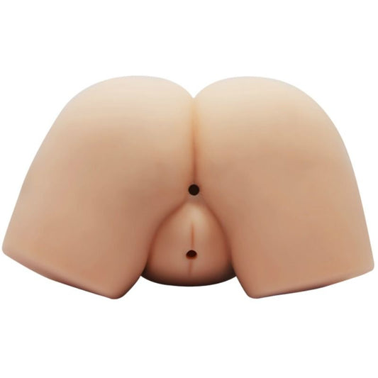 Realistisk vagina och anus med vibration från CRAZY BULL
