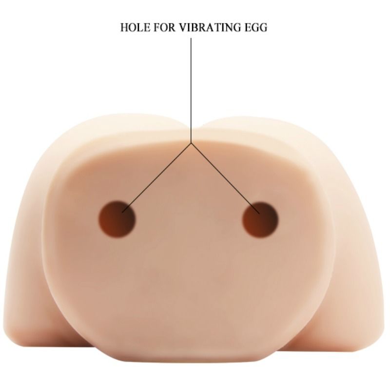 Realistisk vagina och anus med vibration från CRAZY BULL