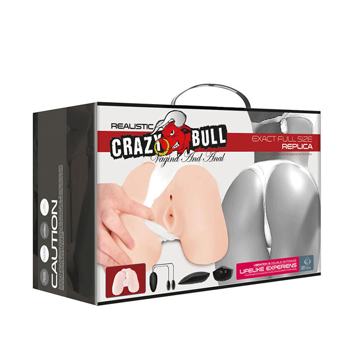 CRAZY BULL - REALISTISK VAGINA OCH ANUS MED VIBRATION POSITION 5