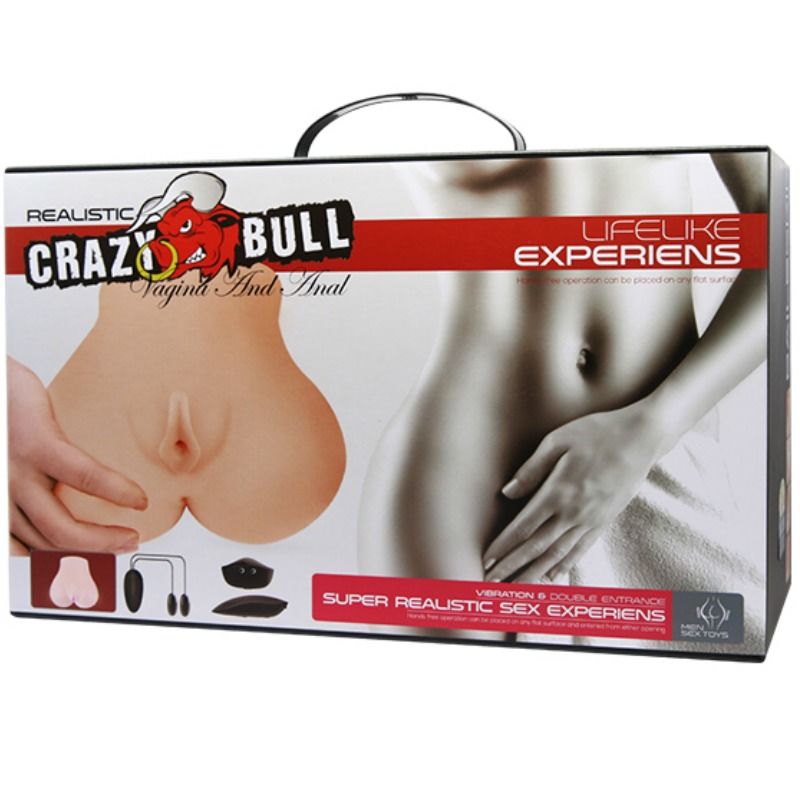 CRAZY BULL - REALISTISK VAGINA OCH ANUS MED VIBRATION POSITION 7