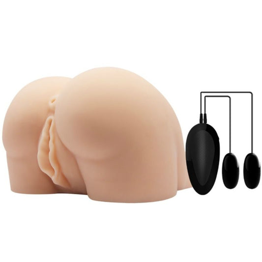 Realistisk vagina och anus med vibration