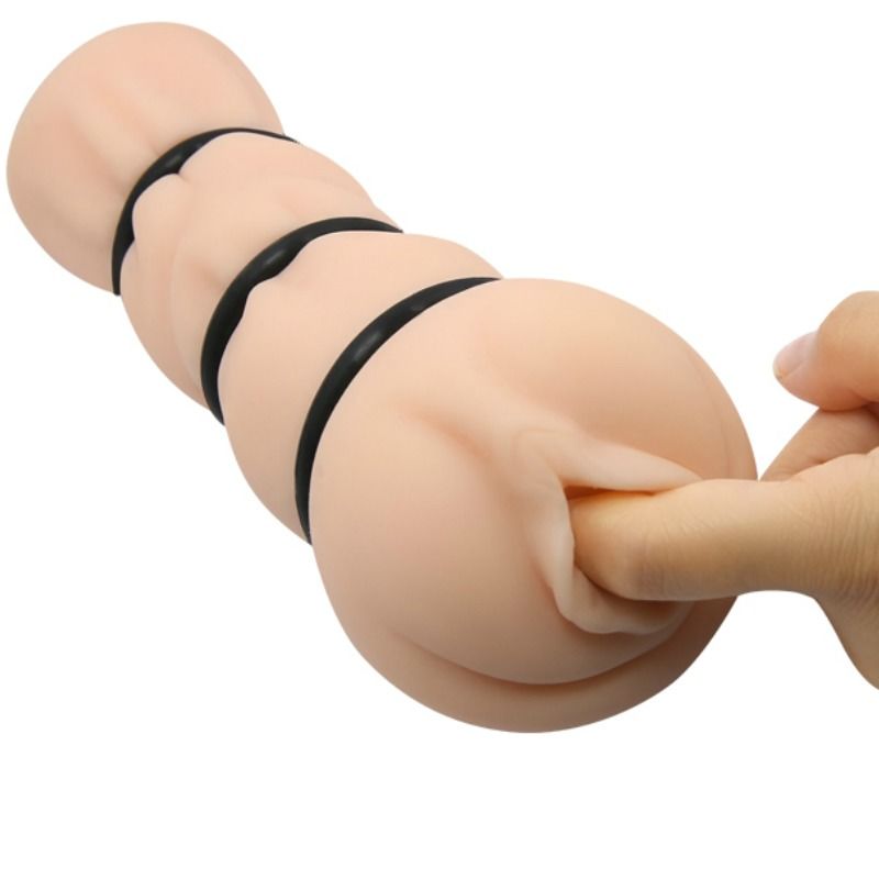 CRAZY BULL vagina masturbator med ringar
