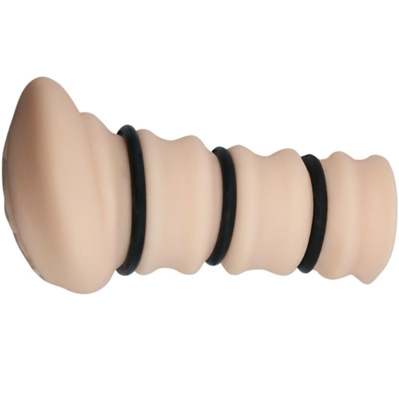 CRAZY BULL masturbator med ringar, vagina modell 2
