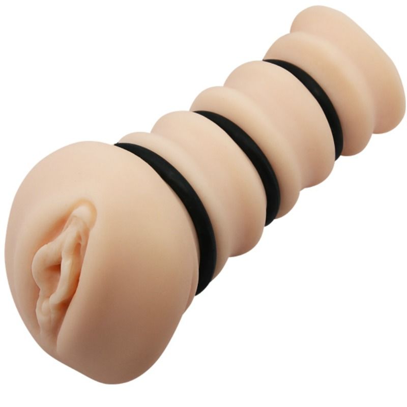 CRAZY BULL masturbator med ringar, vagina modell 2
