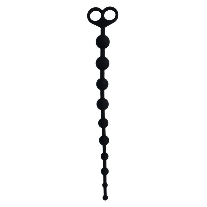 Jaiden anal beads i svart silikon för intensiv njutning