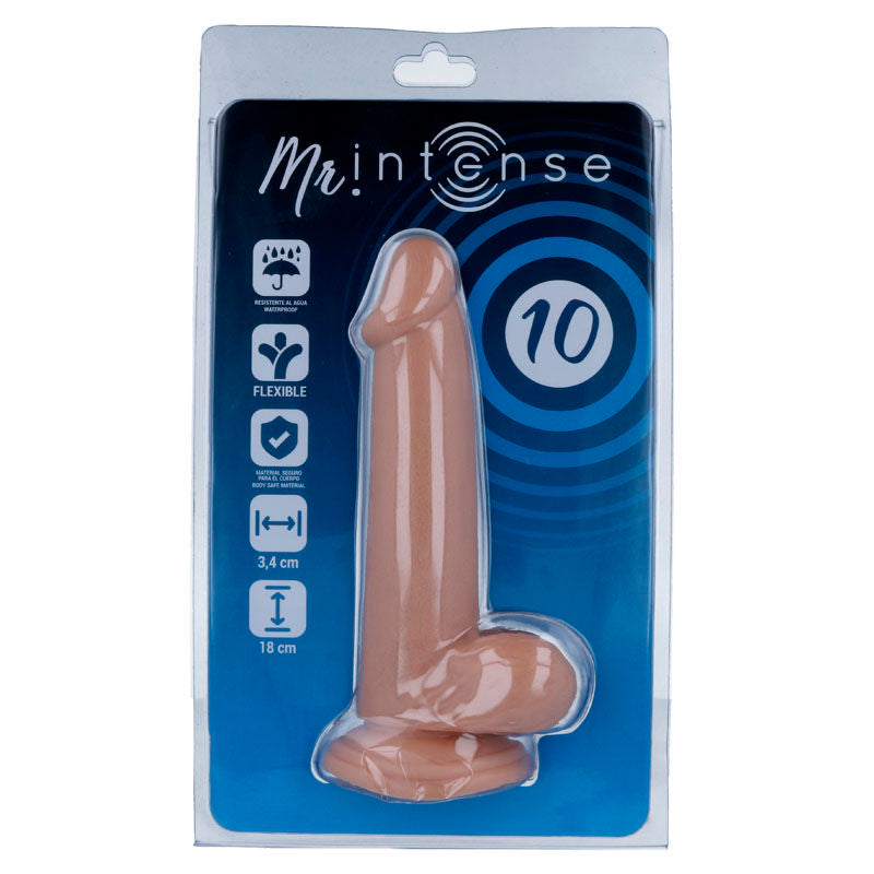 MR INTENSE - 10 REALISTISK DILDO 18 CM -O- 3.4 CM
