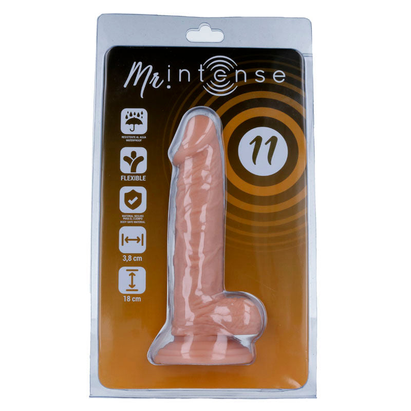 MR INTENSE - 11 REALISTISK DILDOS 18 CM -O- 3.8 CM