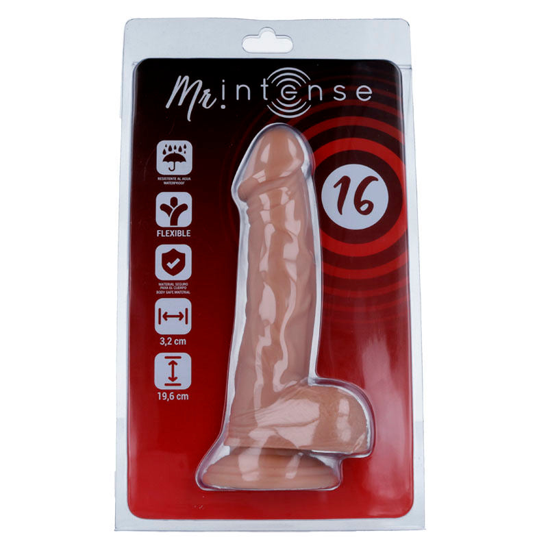 MR INTENSE - 16 REALISTISK DILDOS 19.6 CM -O- 3.2 CM
