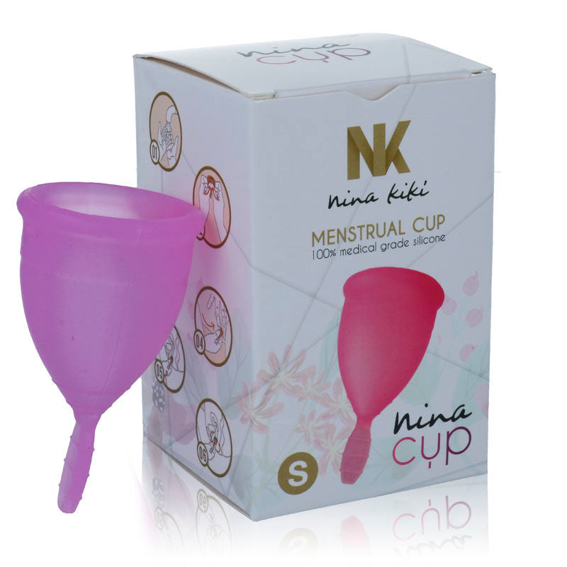 Menstruationskopp NINA KIKÍ i lila färg, storlek S