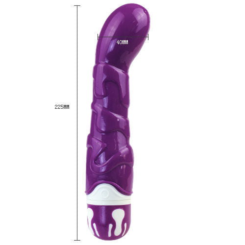 BAILE realistisk penisvibrator i violett med 10 vibrationsrytmer
