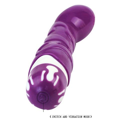 BAILE realistisk penisvibrator i violett med 10 vibrationsrytmer