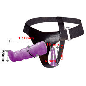 BAILE - LILAC KVINNLIG ANAL OCH VAGINAL SÄNGHARNES GPOINT 17 CM