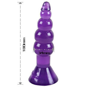BAILE Climax Happens Anal Plug 17 cm i lila