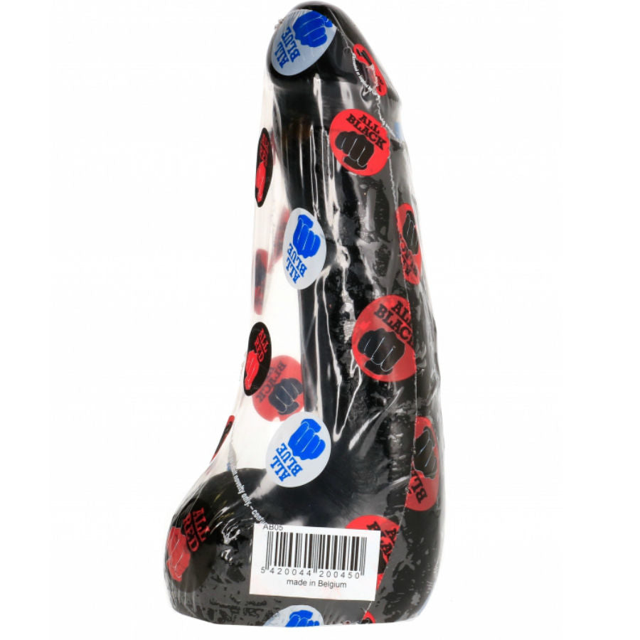 ALL BLACK mjuk svart realistisk dildo 20 cm