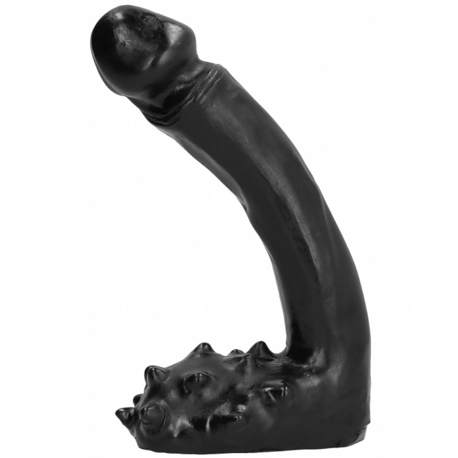 All Black realistisk dildo 19 cm