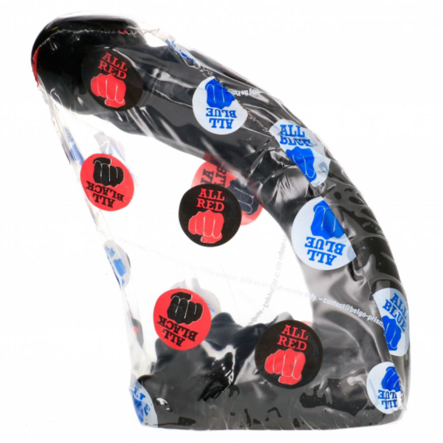 All Black realistisk dildo 19 cm