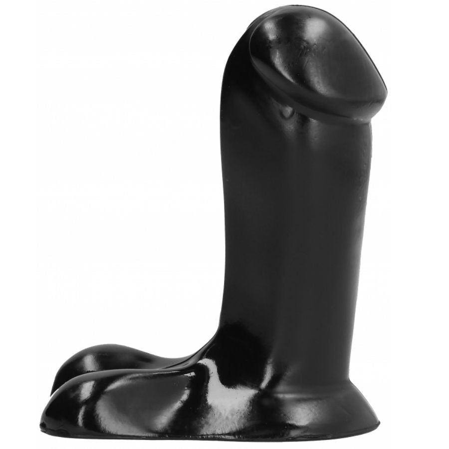 All Black realistisk dildo 14 cm