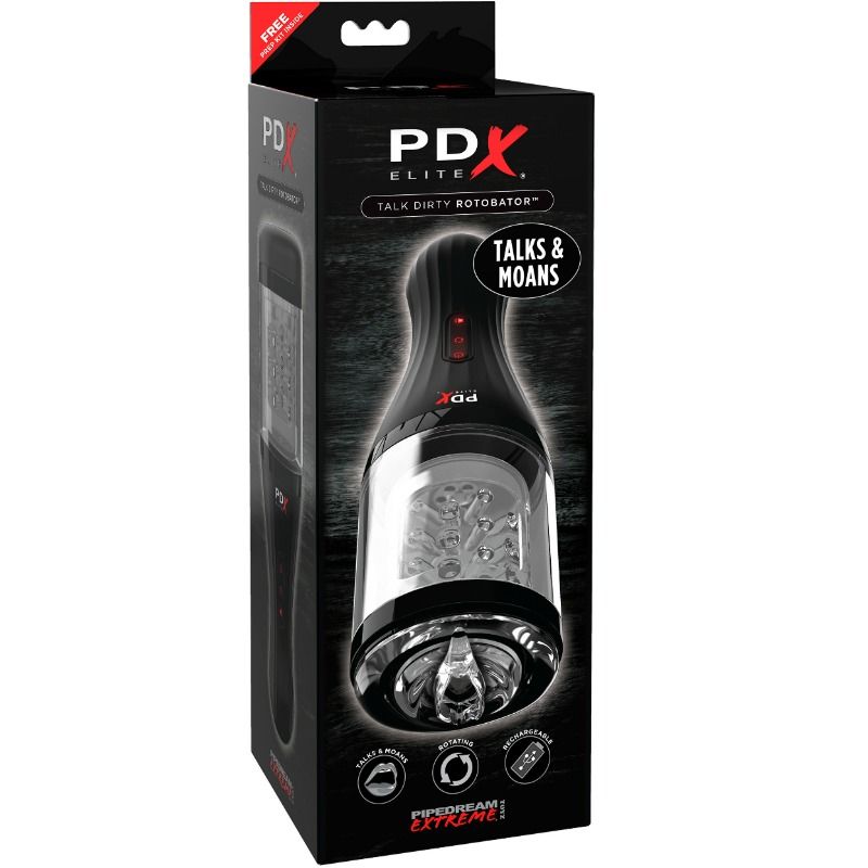 PDX ELITE Talk Dirty Rotobator för onani