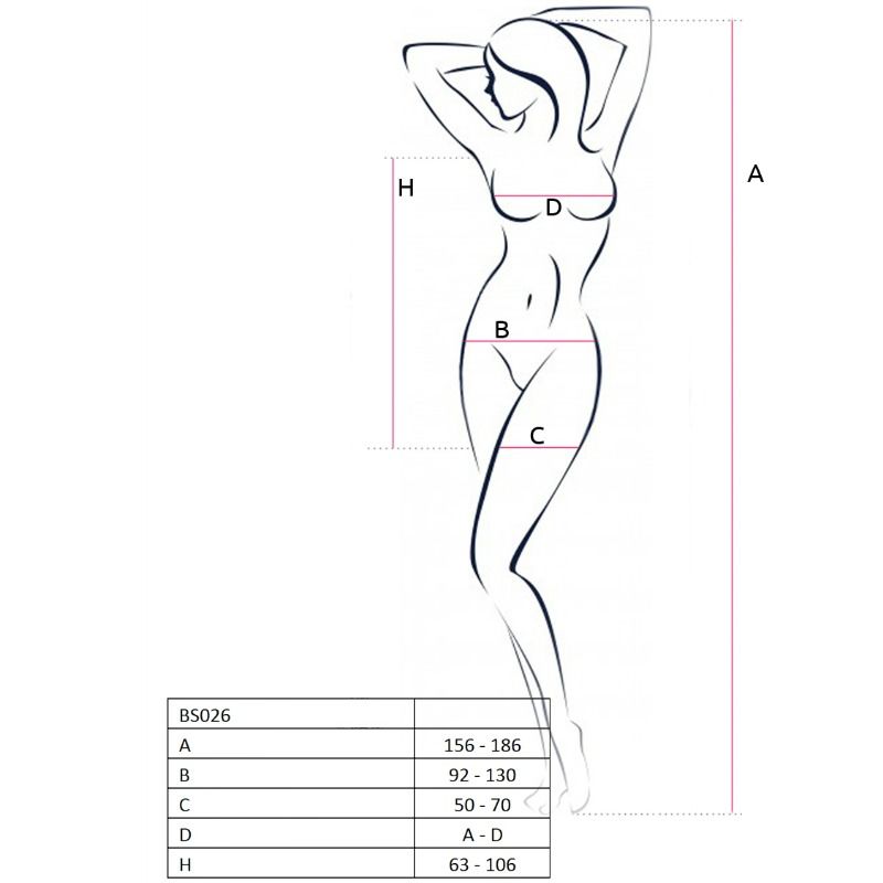 Nätbodystocking i klänningstil från Passion