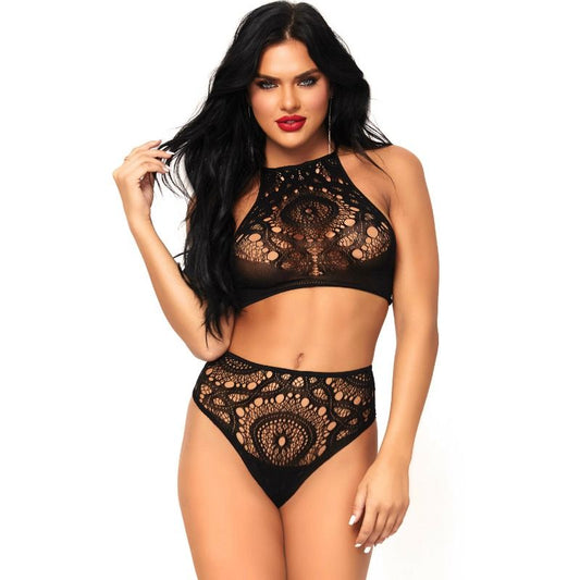 LEG AVENUE - 2 DELAR SET TOPP OCH TRUSOR S/M
